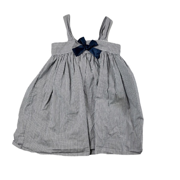 United Colors of Benetton Stripe Girls Bow Dress Size XS - Picture 3 of 8